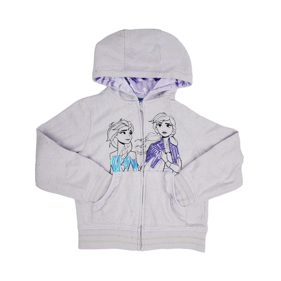 Disney Frozen II Girls Full-Zip Hoodie Size 7